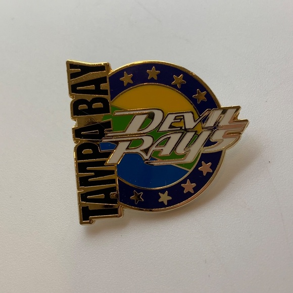 Vintage Tampa Bay Devil Rays MLB Baseball Retro Logo Collectible Lapel Pin - Picture 2 of 9